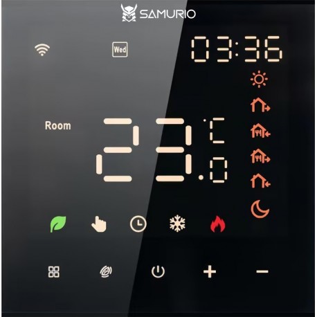 Termostat T-SMO-02 WiFi czarny