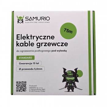 Kabel grzewczy SAMURIO K-SMO-ST 12/900/75.0