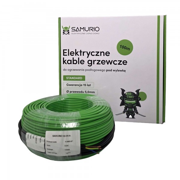 Kabel grzewczy SAMURIO K-SMO-ST 12/1200/100.0