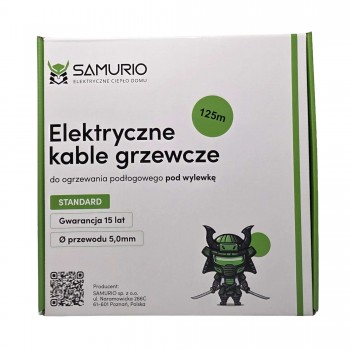 Kabel grzewczy SAMURIO K-SMO-ST 12/1500/125.0