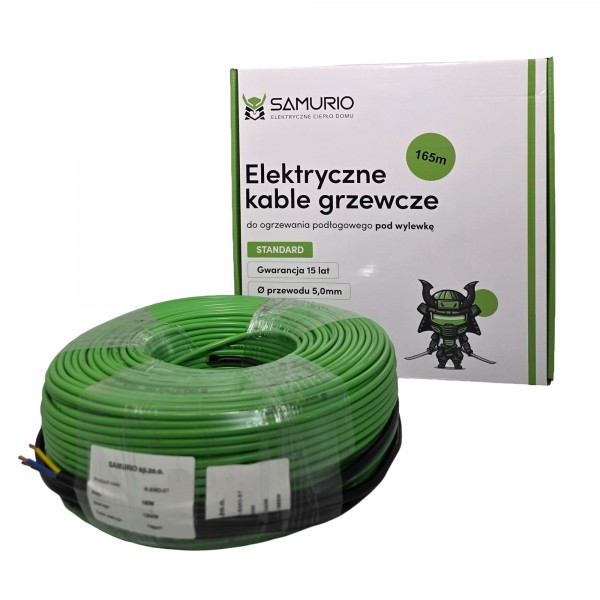 Kabel grzewczy SAMURIO K-SMO-ST 12/1980/165.0