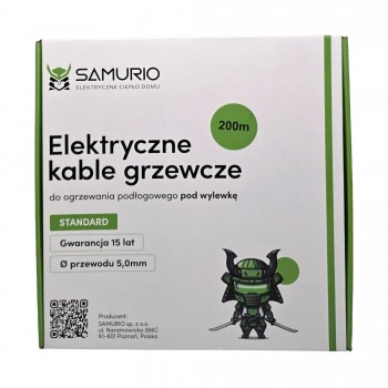 Kabel grzewczy SAMURIO K-SMO-ST 12/2400/200.0
