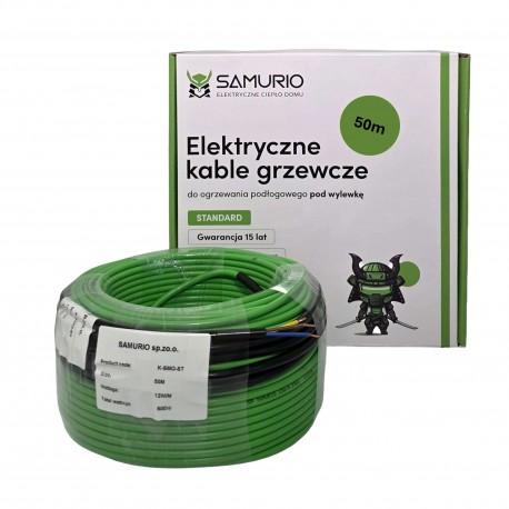 Kabel grzewczy SAMURIO K-SMO-ST 12/600/50.0
